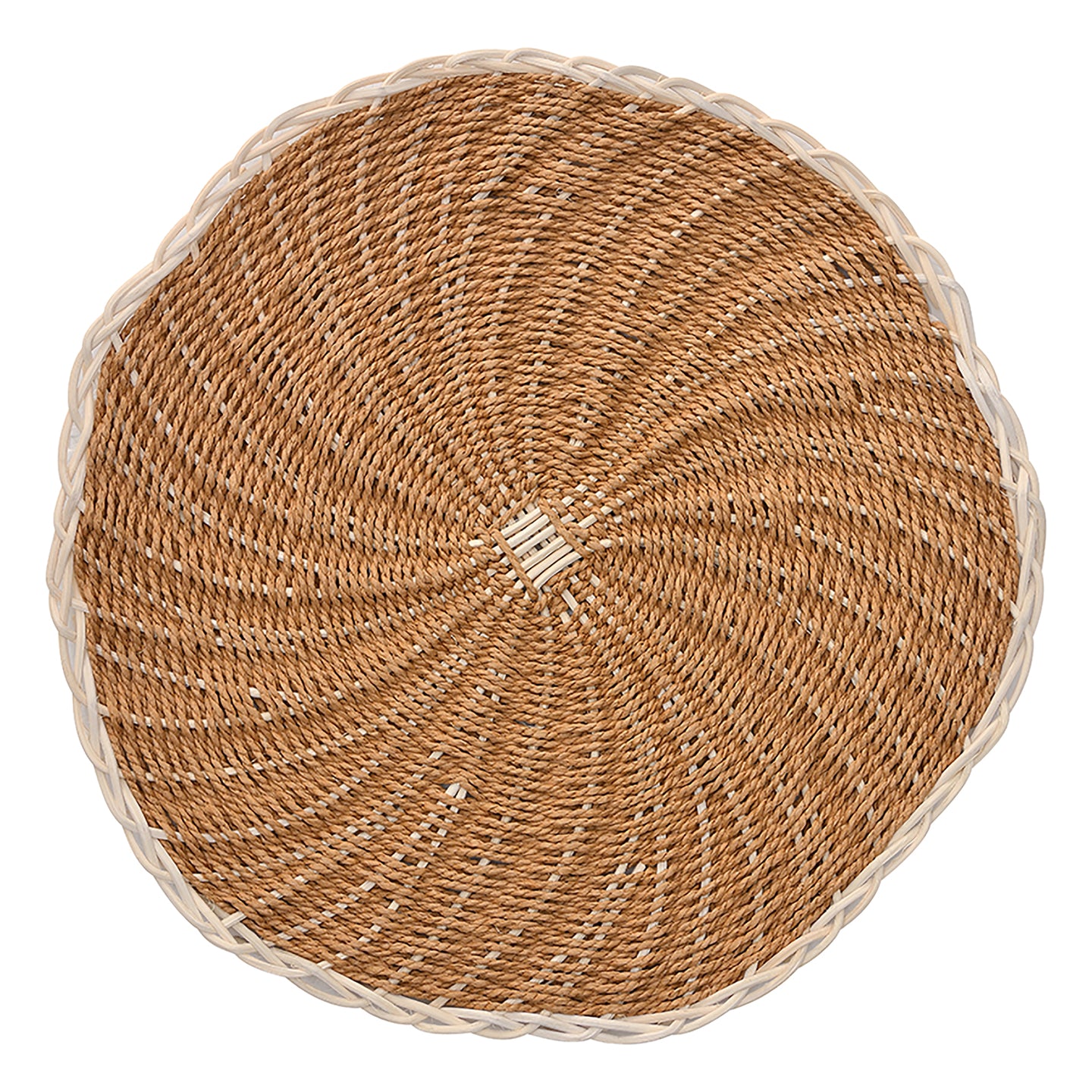 Mantel individual redondo 38cm & MANTEL REDONDO 38CM MIMBRE Y PAPER NATURAL LM